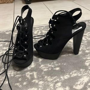 Strappy heels